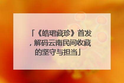 《皓珺藏珍》首发，解码云南民间收藏的坚守与担当