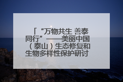 “万物共生 善泰同行”——美丽中国（泰山）生态修复和生物多样性保护研讨会成功举办