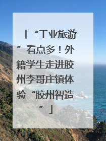“工业旅游”看点多！外籍学生走进胶州李哥庄镇体验“胶州智造”