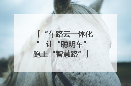 “车路云一体化” 让“聪明车”跑上“智慧路”