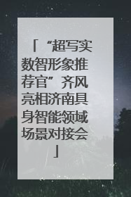 “超写实数智形象推荐官”齐风亮相济南具身智能领域场景对接会
