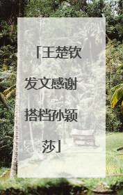 王楚钦发文感谢搭档孙颖莎