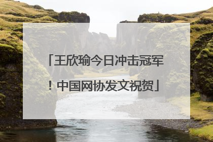 王欣瑜今日冲击冠军！中国网协发文祝贺