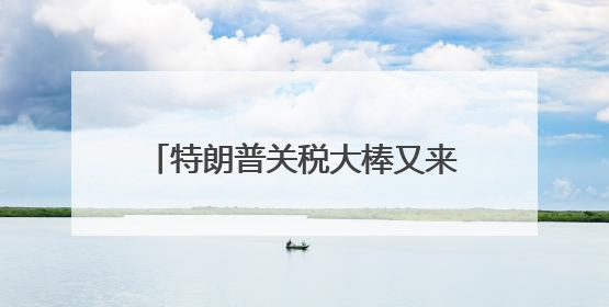 特朗普关税大棒又来了？欧盟等回应→