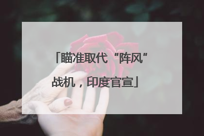 瞄准取代“阵风”战机，印度官宣