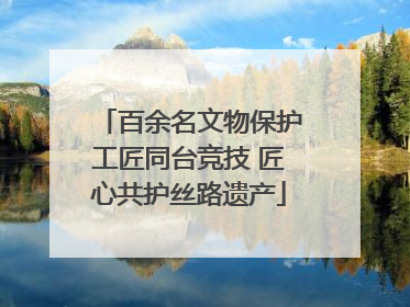 百余名文物保护工匠同台竞技 匠心共护丝路遗产