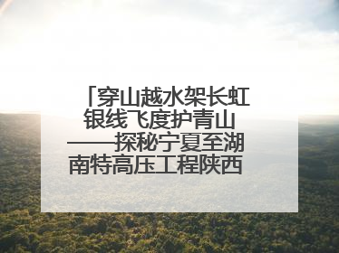 穿山越水架长虹 银线飞度护青山——探秘宁夏至湖南特高压工程陕西段建设现场