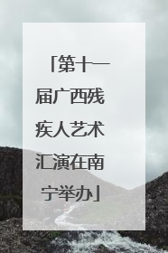 第十一届广西残疾人艺术汇演在南宁举办
