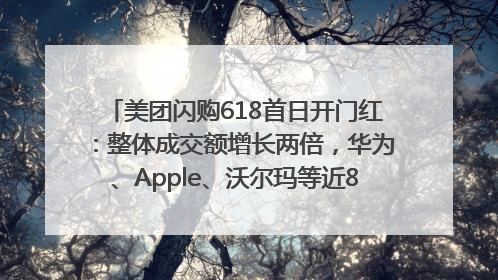 美团闪购618首日开门红：整体成交额增长两倍，华为、Apple、沃尔玛等近800个品牌翻倍增长