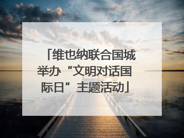 维也纳联合国城举办“文明对话国际日”主题活动