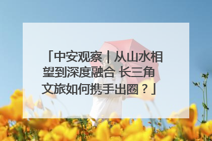 中安观察｜从山水相望到深度融合 长三角文旅如何携手出圈？