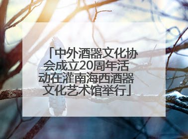 中外酒器文化协会成立20周年活动在灌南海西酒器文化艺术馆举行