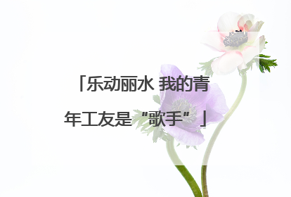 乐动丽水 我的青年工友是“歌手”
