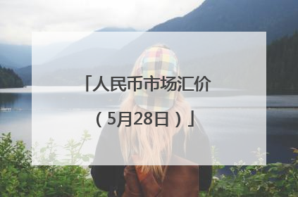 人民币市场汇价（5月28日）