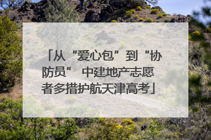 从“爱心包”到“协防员” 中建地产志愿者多措护航天津高考