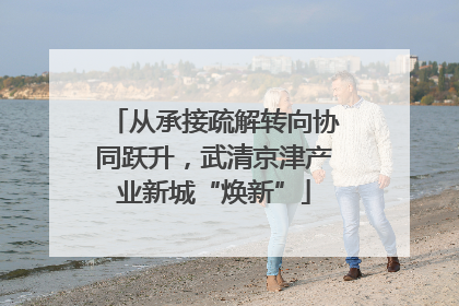从承接疏解转向协同跃升，武清京津产业新城“焕新”
