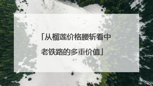从榴莲价格腰斩看中老铁路的多重价值