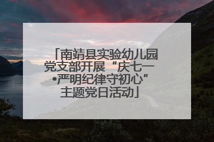 南靖县实验幼儿园党支部开展“庆七一•严明纪律守初心”主题党日活动