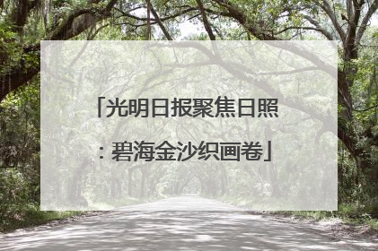 光明日报聚焦日照：碧海金沙织画卷