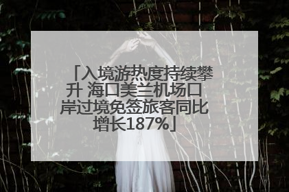 入境游热度持续攀升 海口美兰机场口岸过境免签旅客同比增长187%