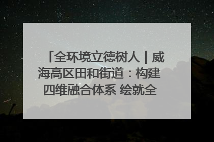 全环境立德树人｜威海高区田和街道：构建四维融合体系 绘就全环境立德树人新画卷
