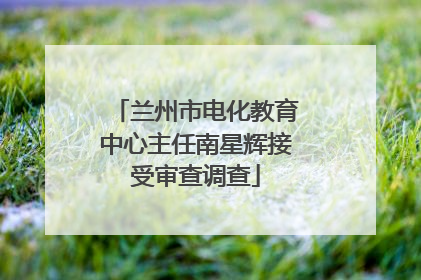 兰州市电化教育中心主任南星辉接受审查调查