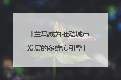 兰马成为推动城市发展的多维度引擎
