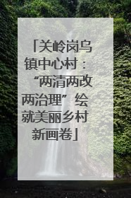 关岭岗乌镇中心村：“两清两改两治理”绘就美丽乡村新画卷