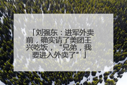 刘强东：进军外卖前，确实请了美团王兴吃饭，“兄弟，我要进入外卖了”
