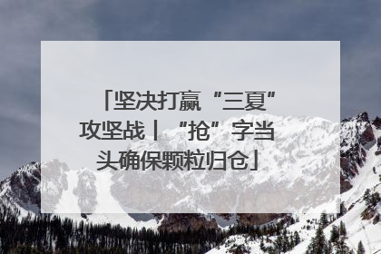 坚决打赢“三夏”攻坚战丨“抢”字当头确保颗粒归仓