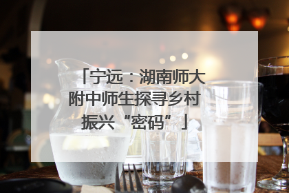 宁远：湖南师大附中师生探寻乡村振兴“密码”