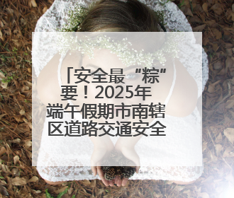 安全最“粽”要！2025年端午假期市南辖区道路交通安全出行提示