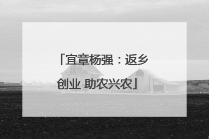 宜章杨强：返乡创业 助农兴农