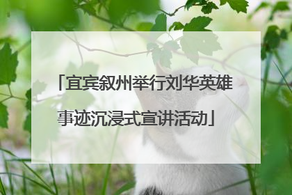 宜宾叙州举行刘华英雄事迹沉浸式宣讲活动