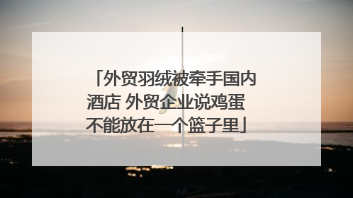 外贸羽绒被牵手国内酒店 外贸企业说鸡蛋不能放在一个篮子里