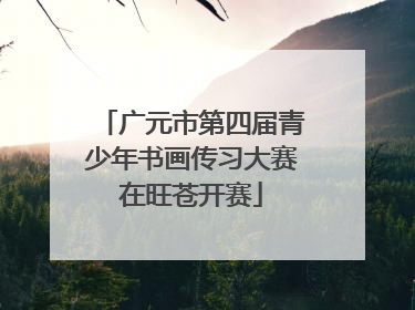 广元市第四届青少年书画传习大赛在旺苍开赛