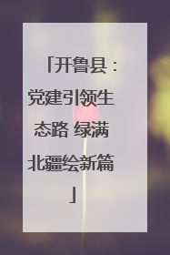 开鲁县：党建引领生态路 绿满北疆绘新篇