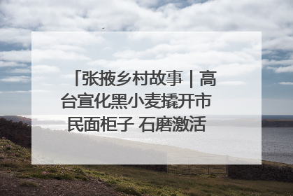 张掖乡村故事｜高台宣化黑小麦撬开市民面柜子 石磨激活村集体钱匣子