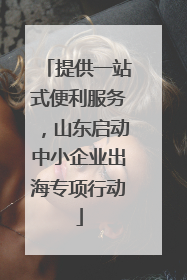 提供一站式便利服务，山东启动中小企业出海专项行动