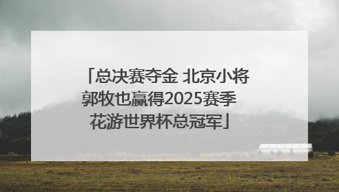 总决赛夺金 北京小将郭牧也赢得2025赛季花游世界杯总冠军