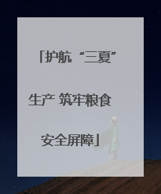 护航“三夏”生产 筑牢粮食安全屏障
