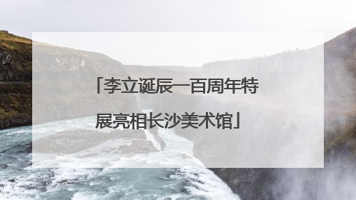 李立诞辰一百周年特展亮相长沙美术馆