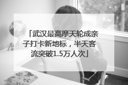 武汉最高摩天轮成亲子打卡新地标，半天客流突破1.5万人次
