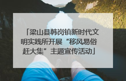 梁山县韩岗镇新时代文明实践所开展“移风易俗赶大集”主题宣传活动