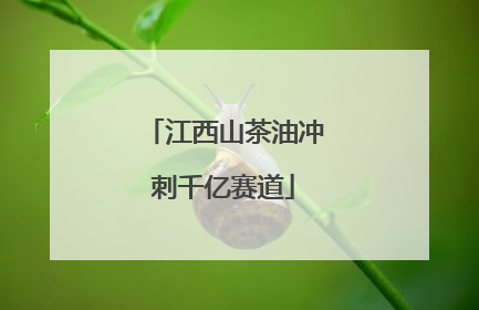 江西山茶油冲刺千亿赛道