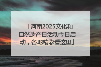 河南2025文化和自然遗产日活动今日启动，各地精彩看这里