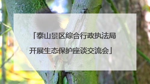 泰山景区综合行政执法局开展生态保护座谈交流会