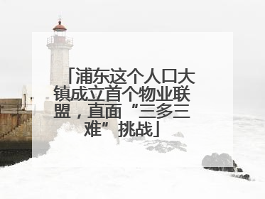 浦东这个人口大镇成立首个物业联盟，直面“三多三难”挑战