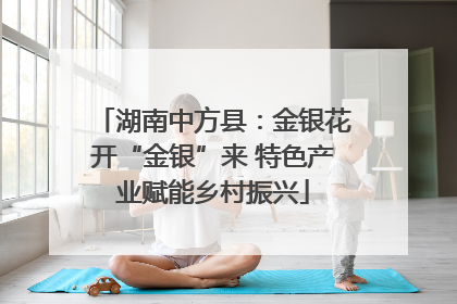 湖南中方县：金银花开“金银”来 特色产业赋能乡村振兴