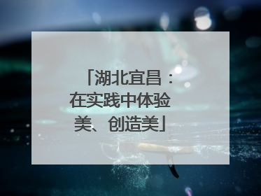 湖北宜昌：在实践中体验美、创造美